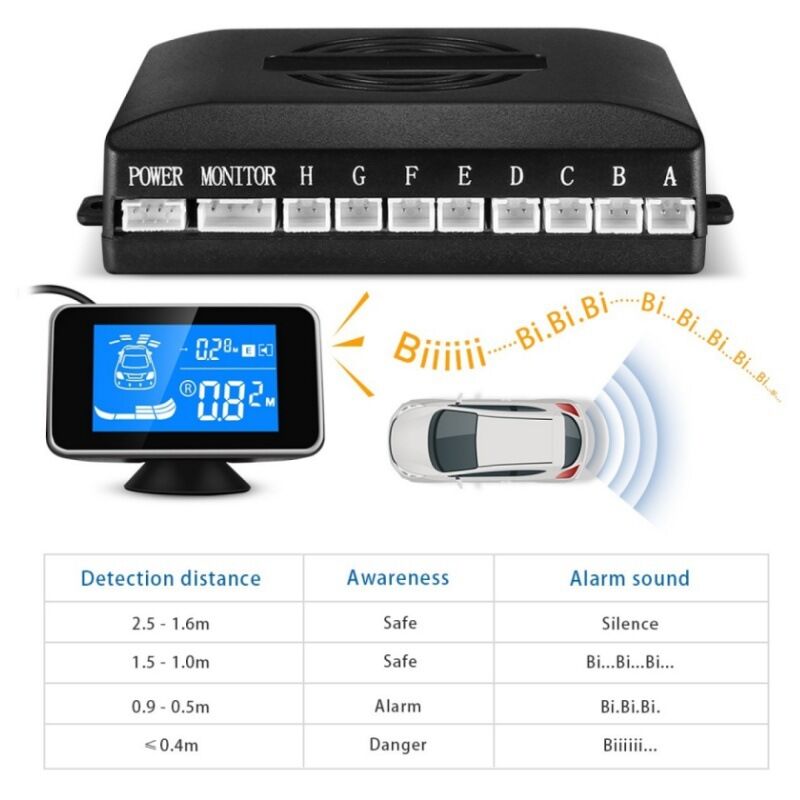 Car Reverse Radar Factory Direct High Quality China Wholesale Hot Selling Rear Distance ...