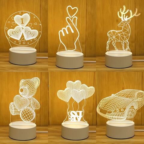 Factory Price New Year's Birthday Gift Creative 3D Night Light Decoration