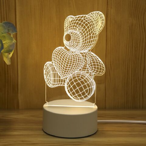 Factory Price New Year's Birthday Gift Creative 3D Night Light Decoration