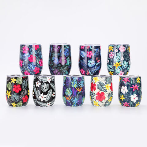 Venta al por mayor de taza aislada de acero inoxidable 304 portátil en forma de U de 12 oz
