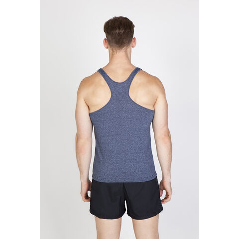 Ärmelloses Sport-Tanktop für Herren, 130 g/m², 50% Baumwolle, 50% Polyester. Herren Tank Tops für das Fitnesstraining.