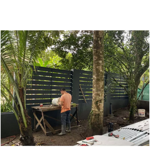 Fabrikorientierte Aluminium-Gartenzaun-Lamellen, günstiges Aluminium-Geländersystem nach Maß, neue Produkte.