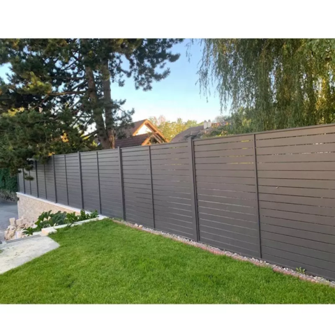 Fabrikorientierte Aluminium-Gartenzaun-Lamellen, günstiges Aluminium-Geländersystem nach Maß, neue Produkte.