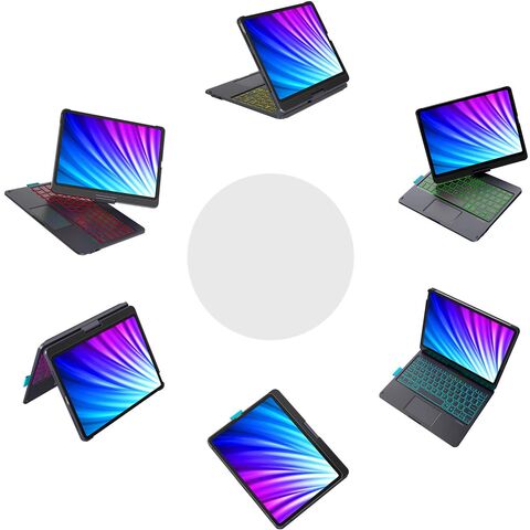 360 &deg; tournant la caisse de clavier de Bluetooth pour l'iPad pro 10,9 pouces,