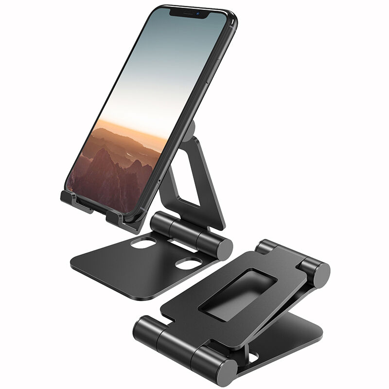 Dual Folding Cell Phone Stand, Fully Adjustable Foldable Desktop Phone ...