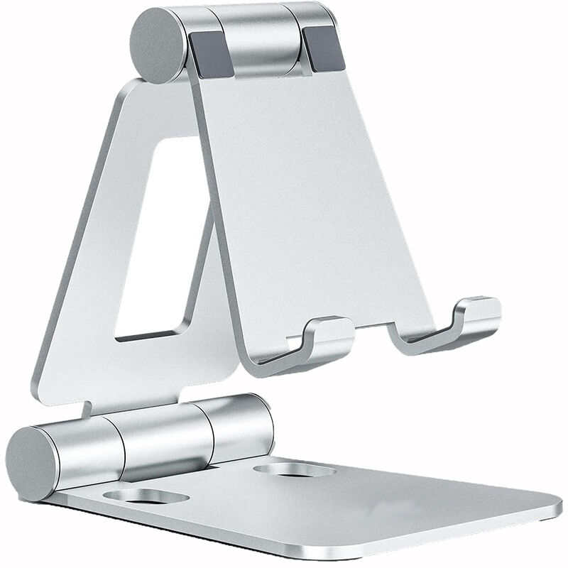 Dual Folding Cell Phone Stand, Fully Adjustable Foldable Desktop Phone ...