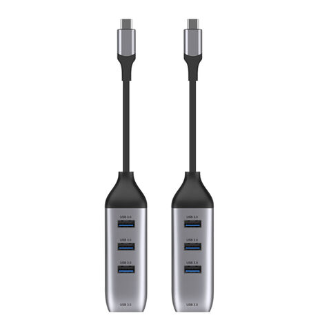 Adaptador USB-C a USB 3.0 de 4 puertos para portátiles/MacBook/tabletas y otros dispositivos tipo C - Concentrador USB C de alta velocidad