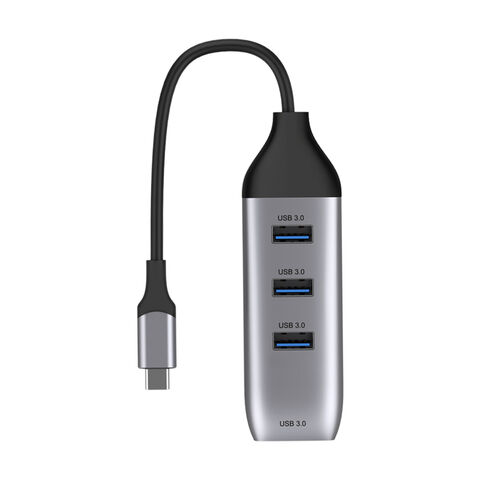 Adaptador USB-C a USB 3.0 de 4 puertos para portátiles/MacBook/tabletas y otros dispositivos tipo C - Concentrador USB C de alta velocidad