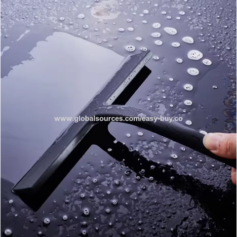 Rodo de Limpeza Multifuncional para Vidros com Raspador e Ventosa de Silicone para Janelas e Box de Chuveiro