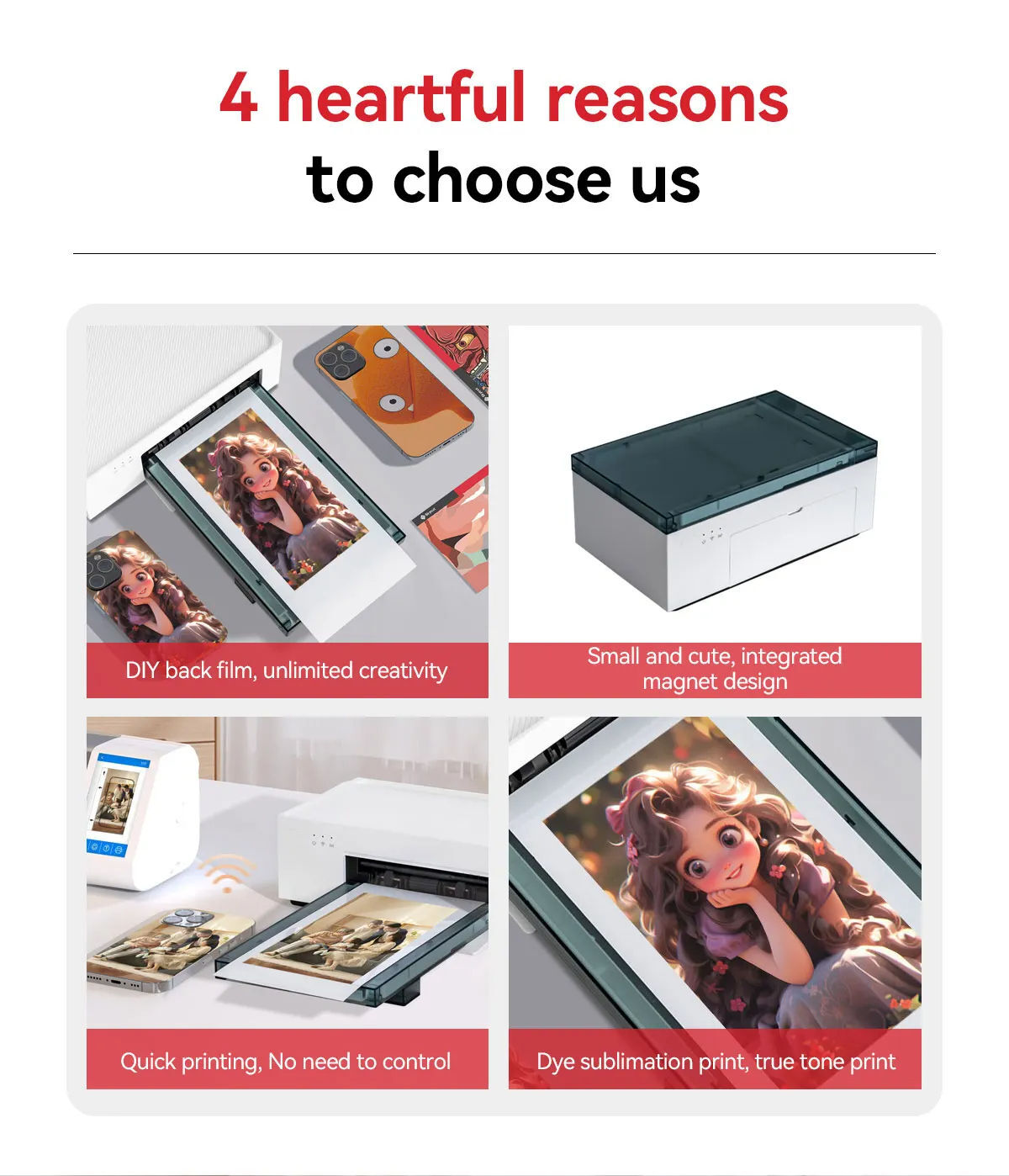 Mobile Skin Printer Printer Digital Instant Pocket Smartphone Mini