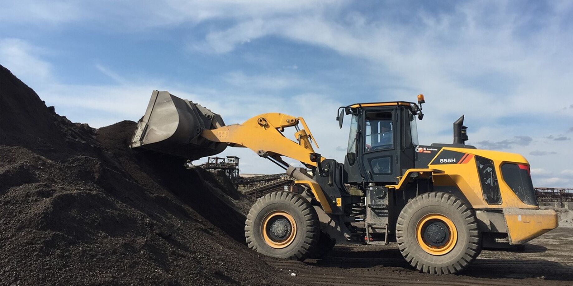 Loader Auto Load Factory Price New 5 Ton Small Wheel Loader Clg855h Front End Wheel ...