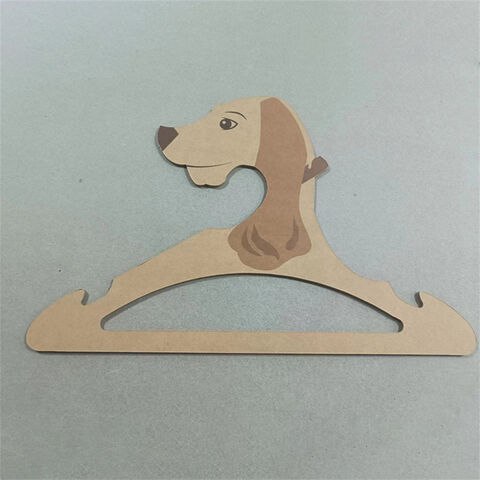 Perchas de Cartón Kraft Reciclado con Logo Personalizado JJ, Perchas Ecológicas para Ropa de Bebé al por mayor