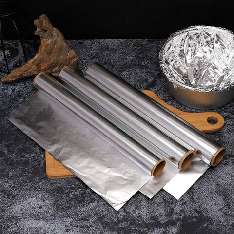 Rollo grande de papel de aluminio para hornear comercial grueso, impresión personalizada, grado alimenticio, cocina doméstica