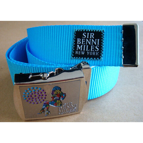 Ceinture Tissée avec Boucle en Acier