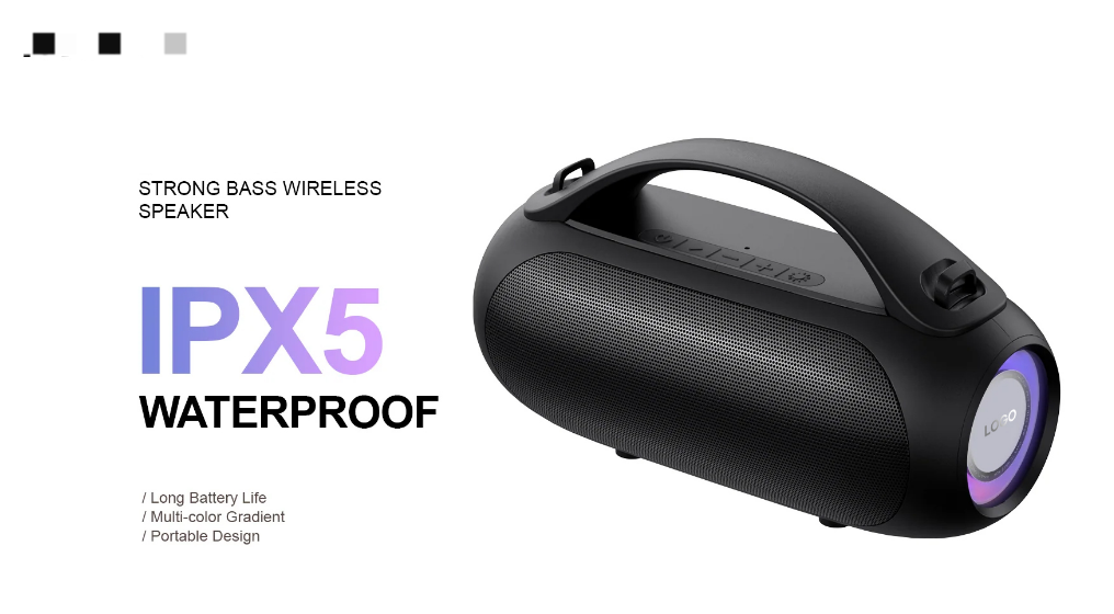 Waterproof Polaroid Boombox Speaker Polaroid Bluetooth Speaker