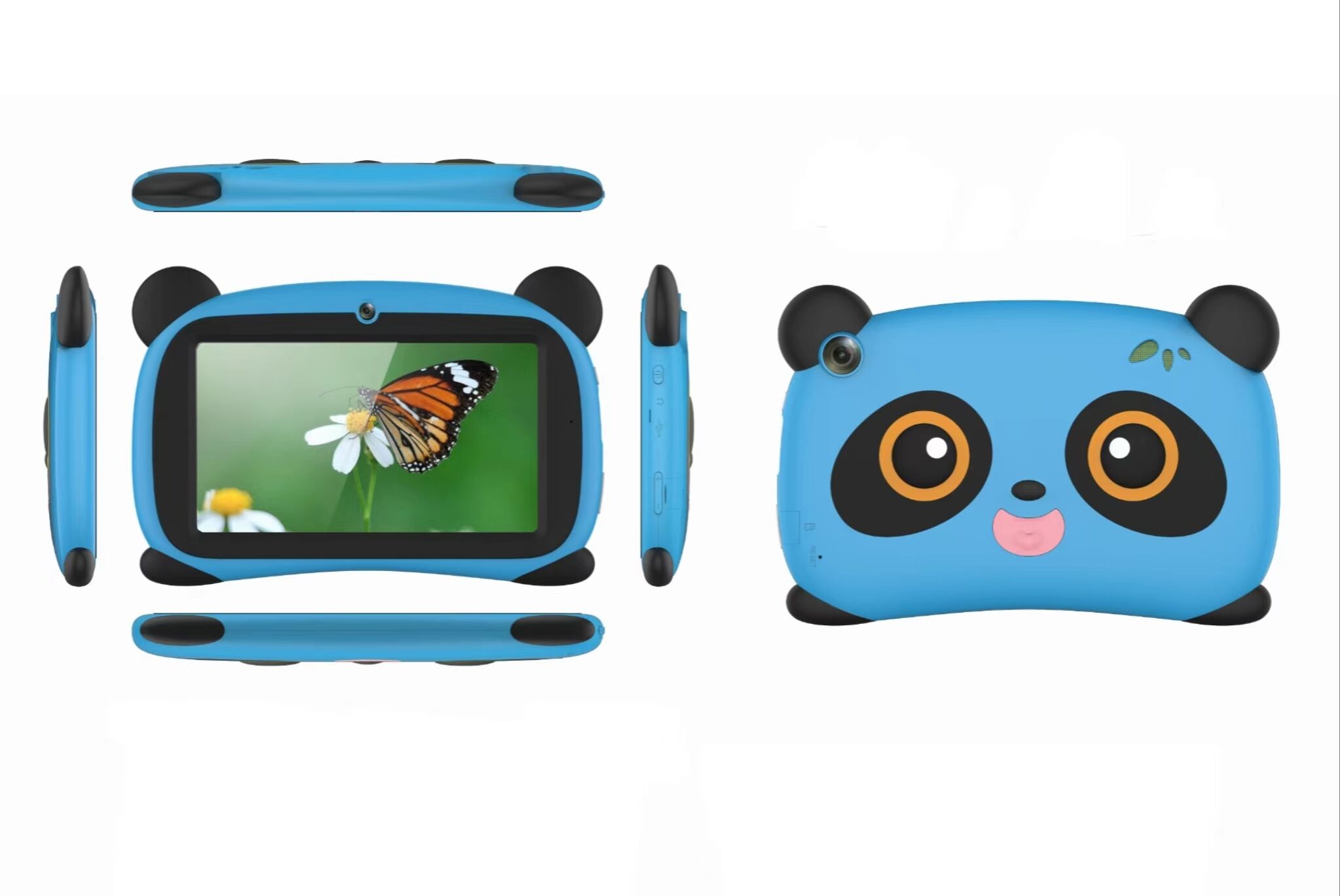 WeTapper Tablette Enfants 7'' Android 11 – 2Go RAM 32Go ROM – Contrôle Parental + Étui Anti-Choc Jaune