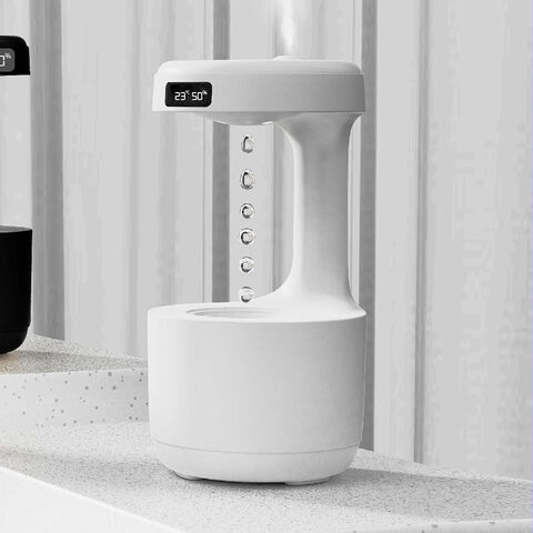 Humidificador Ultrasónico Creativo Anti-Gravedad JJ New de 600ml con Gota de Agua - Humidificador Ultrasónico Innovador para Ambientes B2B