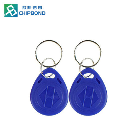 Porte-clés intelligent NFC programmable en plastique Chipbond 13,56 MHz Poire Époxy RFID