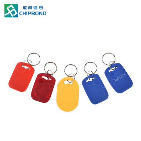 Porte-clés intelligent NFC programmable en plastique Chipbond 13,56 MHz Poire Époxy RFID
