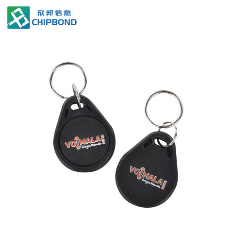 Porte-clés intelligent NFC programmable en plastique Chipbond 13,56 MHz Poire Époxy RFID