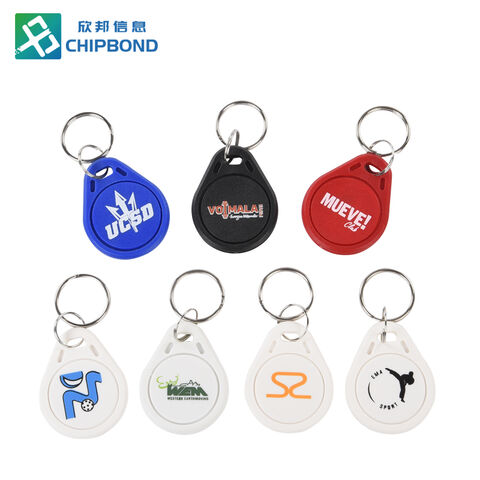 Porte-clés intelligent NFC programmable en plastique Chipbond 13,56 MHz Poire Époxy RFID