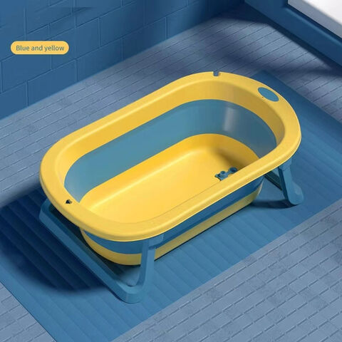 Banheira de Bebê de Plástico Dobrável Tamanho Infantil Antiderrapante para Viagem - Produtos Mais Vendidos