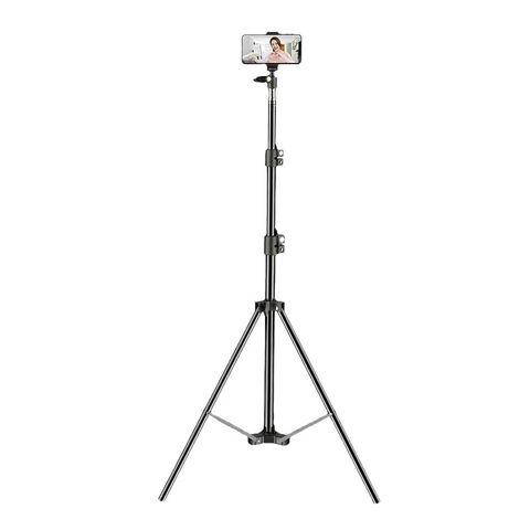 Trípode para Teléfono y Palo Selfie, Soporte Trípode Extensible para Teléfono Móvil con Control Remoto Inalámbrico y Soporte para Teléfono, Compatible con iPhone