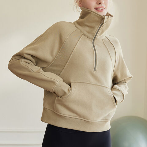 Sweatshirt Terry katun wanita resleting hoodie setelan training putih hoodie hitam polos wanita sweatshirt bordir pria hoodie pria