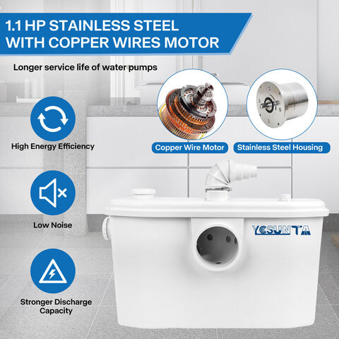 FLO750 Zerhackerpumpe Toilette Günstiger Preis Tragbare Toilettenpumpe Zerhackerpumpe Toilette