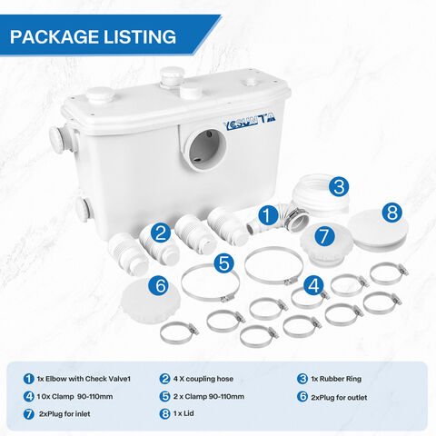 FLO750 Zerhackerpumpe Toilette Günstiger Preis Tragbare Toilettenpumpe Zerhackerpumpe Toilette