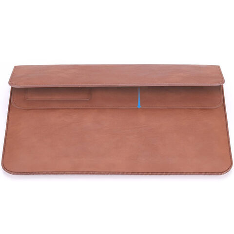 Wasserdichte Laptop-Tasche aus Leder, Reißverschluss-Tablethülle, marineblaue Laptoptasche, kundenspezifische Dokumententasche