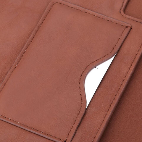 Wasserdichte Laptop-Tasche aus Leder, Reißverschluss-Tablethülle, marineblaue Laptoptasche, kundenspezifische Dokumententasche