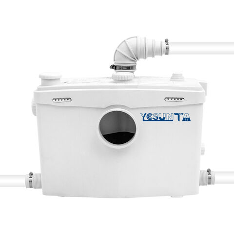 FLO800 Pompe de relevage WC à basse pression pour eaux usées et broyeur sanitaire pour sous-sol