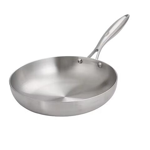 Poêles à frire antiadhésives en acier inoxydable 304 de grande qualité, résistantes à la chaleur, pour une utilisation quotidienne et une cuisson multiple