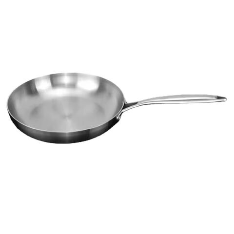 Poêles à frire antiadhésives en acier inoxydable 304 de grande qualité, résistantes à la chaleur, pour une utilisation quotidienne et une cuisson multiple