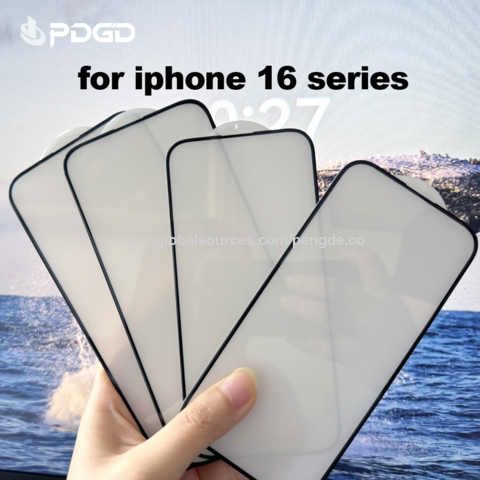 Protector de pantalla de vidrio templado HD 2.5D de fácil instalación para iPhone 16 [6.1 pulgadas] Sin burbujas