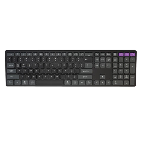 Teclado mecánico inalámbrico 2.4G con Bluetooth, teclado mecánico trimodal con bloques de color