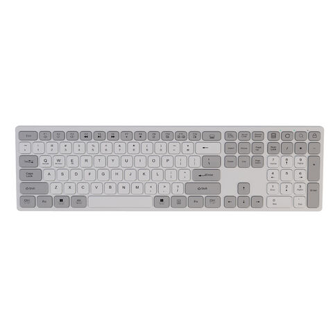 Teclado mecánico inalámbrico 2.4G con Bluetooth, teclado mecánico trimodal con bloques de color