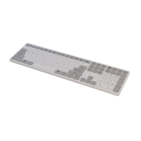 Teclado mecánico inalámbrico 2.4G con Bluetooth, teclado mecánico trimodal con bloques de color