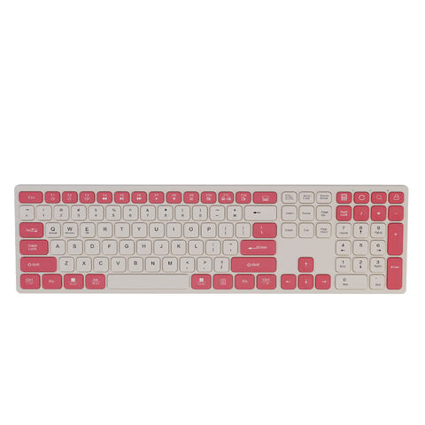 Teclado mecánico inalámbrico 2.4G con Bluetooth, teclado mecánico trimodal con bloques de color