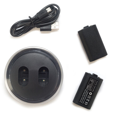 Estación de Carga Dual para Paquete de Baterías Recargables de Controlador Inalámbrico X-box One con 2*400mAh