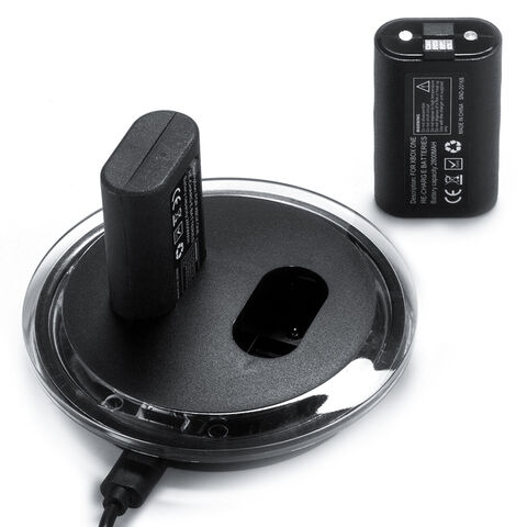 Estación de Carga Dual para Paquete de Baterías Recargables de Controlador Inalámbrico X-box One con 2*400mAh