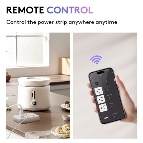Fabricante da China OEM Smart Life App AC110-240V 15A Tuya Smart Wifi US Tomada Inteligente Quádrupla com ETL FCC CE