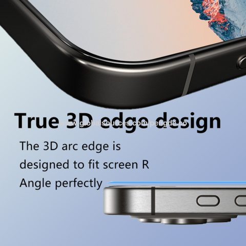 Protector de pantalla de vidrio templado HD 2.5D de fácil instalación para iPhone 16 [6.1 pulgadas] Sin burbujas
