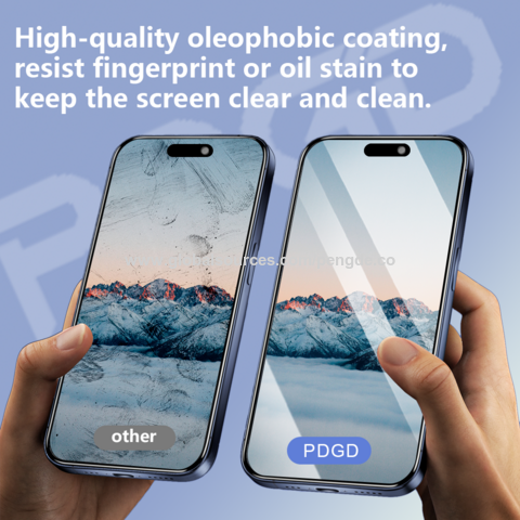 Protector de pantalla de vidrio templado HD 2.5D de fácil instalación para iPhone 16 [6.1 pulgadas] Sin burbujas