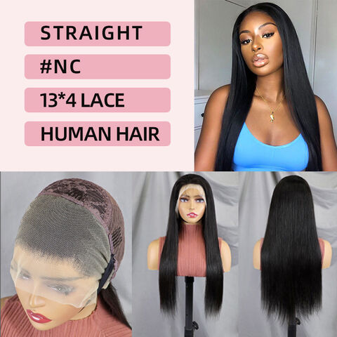 Long straight human hair wigs best sale