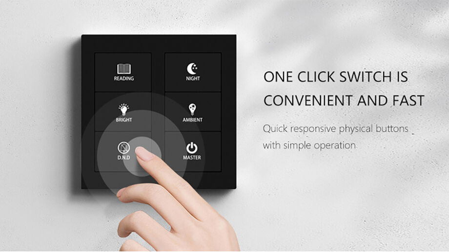Gtd Customized 17x Rs485 6 Push Button Black Pc Panel Electrical Wall ...