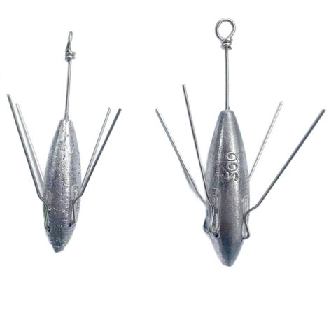 Nuevos plomos de pesca mixtos de 80-300g tipo ancla antienganche para pesca de fondo/invertida
