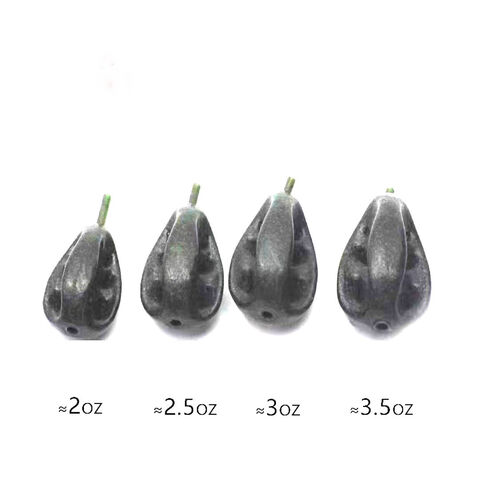Plomos de pesca carpa, tamaño mixto 40-99g, con núcleo de plástico, forma triangular, para pesca a la carpa - Venta al por mayor