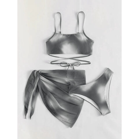 Bikinis pour femmes 2026 en polyester de différents coloris, design tendance, maillots de bain frais et confortables pour voyages d'été en extérieur et à la plage